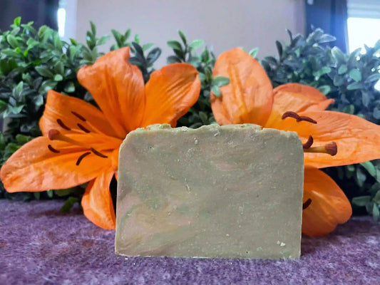  image of  Cucumber Melon Sea Moss Soap